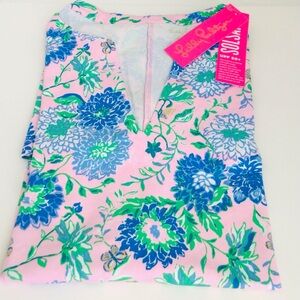 Lilly Pulitzer UPF 50+ Sophiletta Dress Conch Shell Pink Rumor Has It NW…